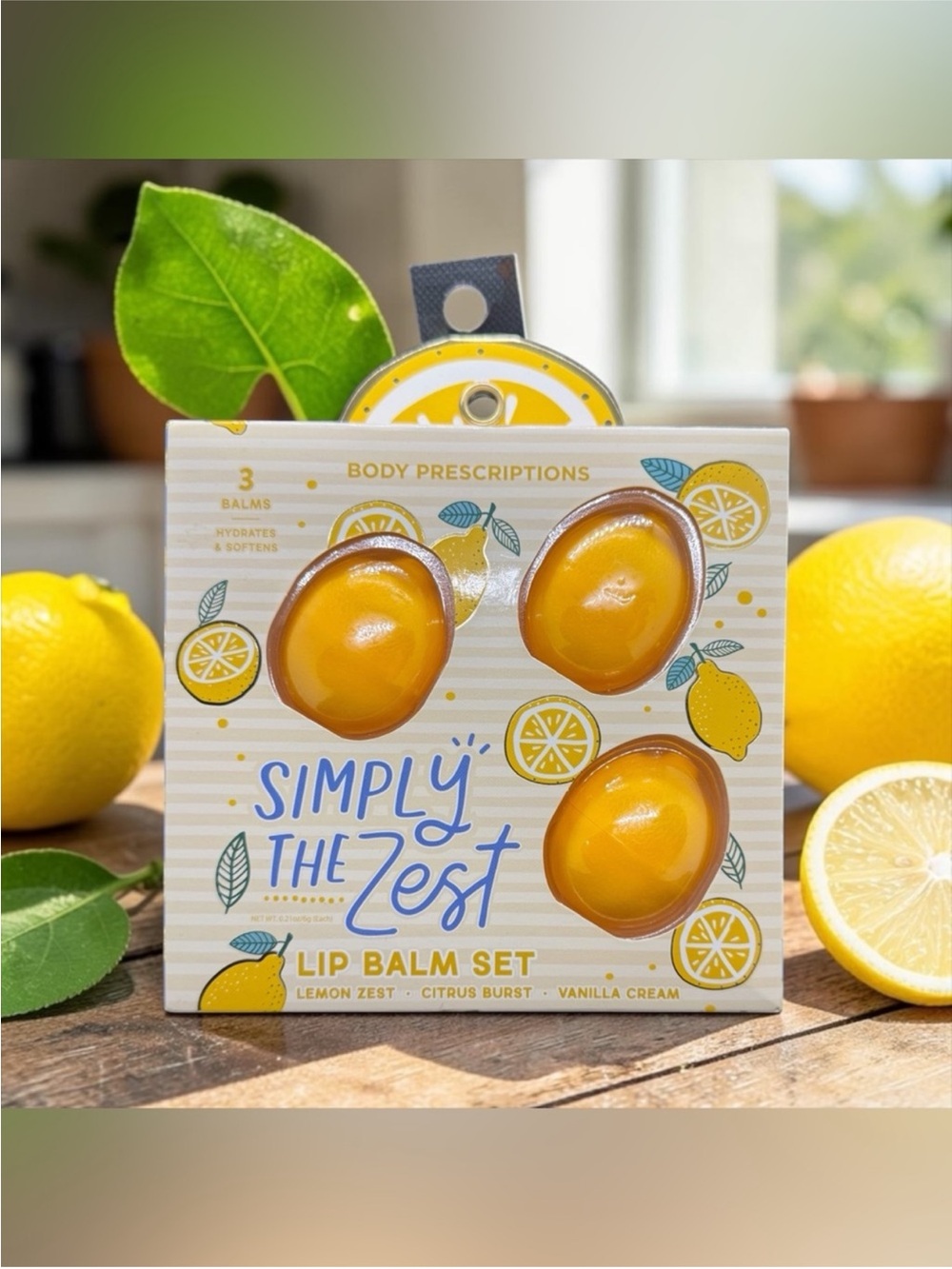 Simply The Zest Lip Balm Set - Lemon Zest (3-Pack)
